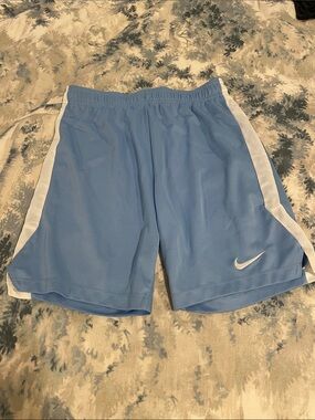 Nike Boy’s Light Blue Athletic Shorts with White Side Panels